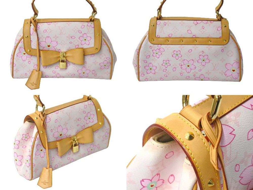 Louis Vuitton Monogram Retro Sac Blossom Handbag Cherry Brown
